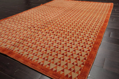 6x9 Beige Hand Knotted Tibetan 100% Wool Michaelian & Kohlberg Modern & Contemporary Oriental Area Rug