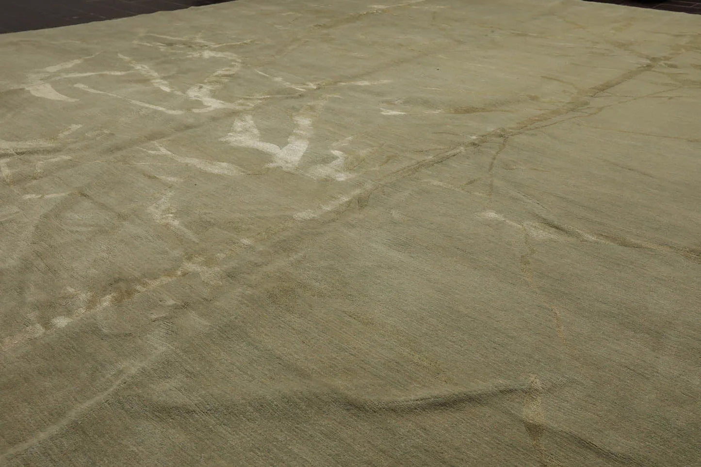 9x12 Moss Hand Knotted Tibetan 100% Wool Modern & Contemporary Oriental Area Rug