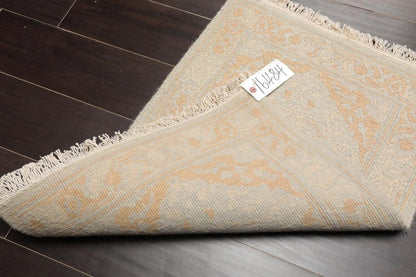 1'10''x2'7'' Hand Knotted 100% Wool Reversible Oriental Area Rug Gray