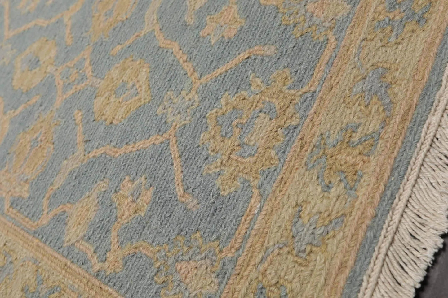 1'10''x2'7'' Hand Knotted 100% Wool Oriental Area Rug Aqua