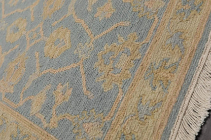 1'10''x2'7'' Hand Knotted 100% Wool Oriental Area Rug Aqua