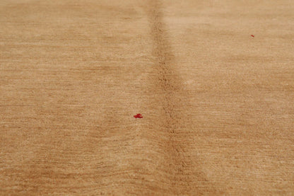 4x6  Red, Tan Hand Knotted Tibetan 100% Wool Michaelian & Kohlberg Swiss Wash Contemporary Oriental Area Rug