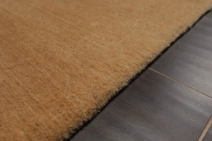 4x6  Red, Tan Hand Knotted Tibetan 100% Wool Michaelian & Kohlberg Swiss Wash Contemporary Oriental Area Rug