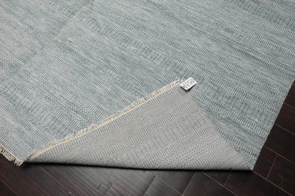 9’x12 Hand Knotted Wool & Bamboo Silk Tibetan Oriental Area Rug Slate