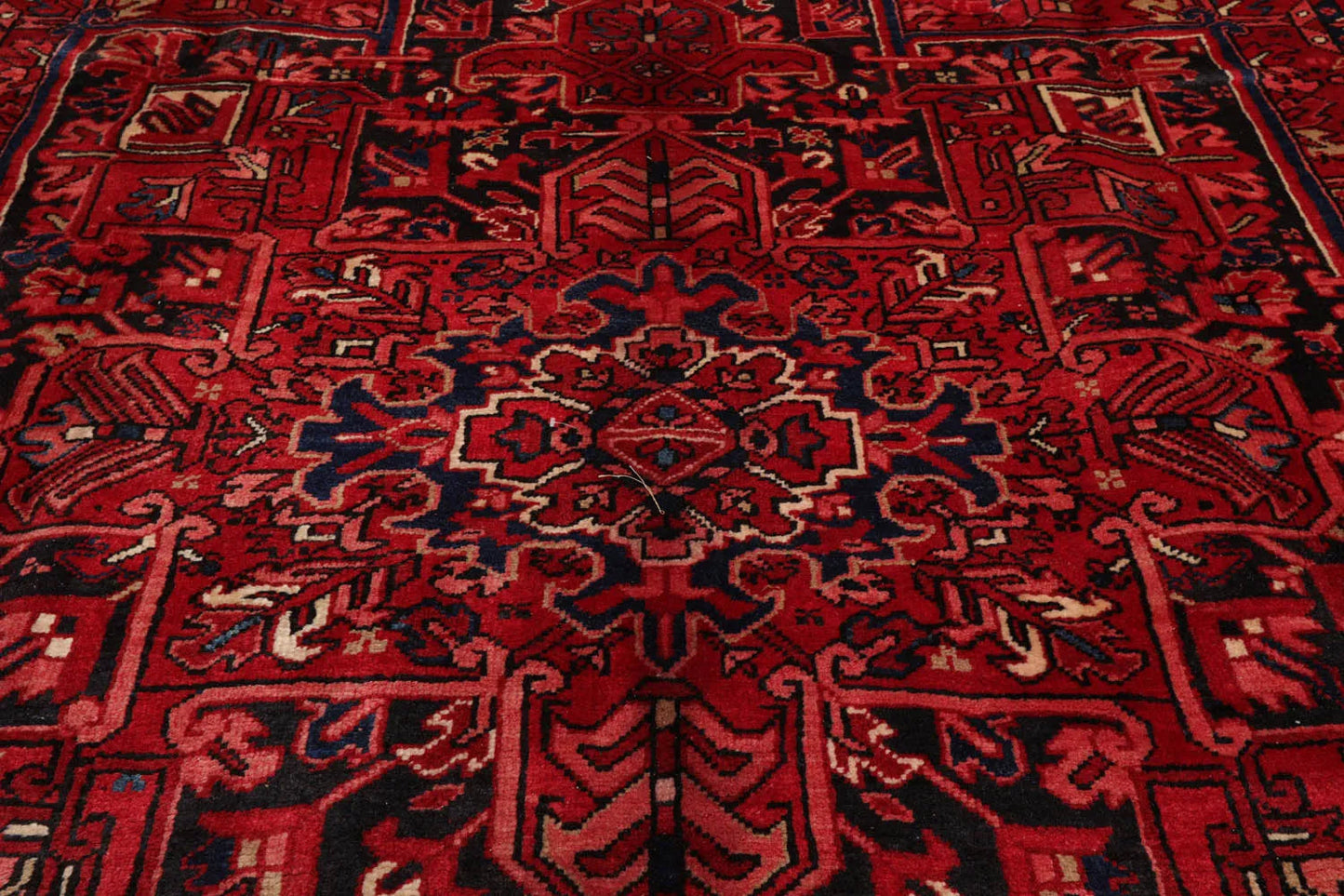 10x14 Rust Hand Knotted 100% Wool Heriz Traditional Oriental Area Rug