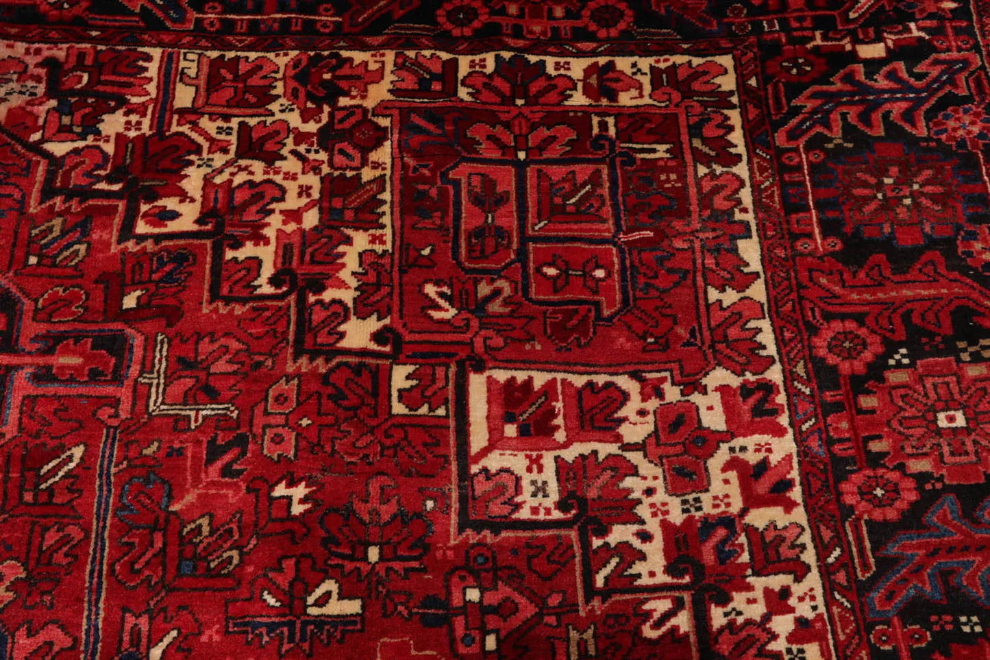10x14 Rust Hand Knotted 100% Wool Heriz Traditional Oriental Area Rug