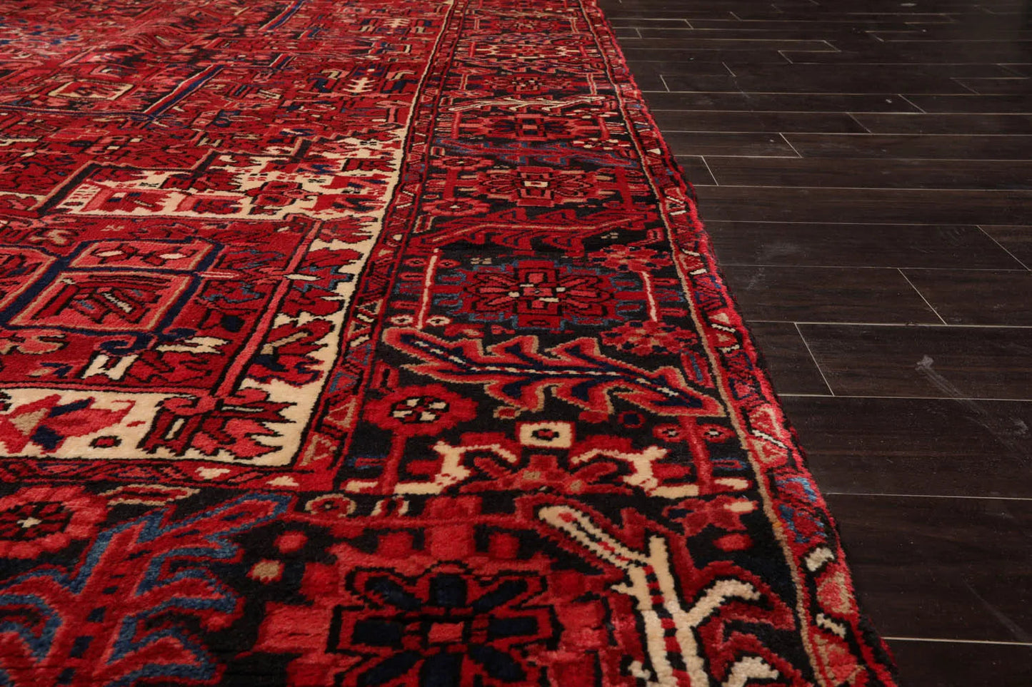 10x14 Rust Hand Knotted 100% Wool Heriz Traditional Oriental Area Rug