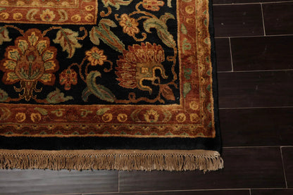 12'3"x19'6" Palace Charcoal Hand Knotted 100% Wool Agra Traditional Oriental Area Rug