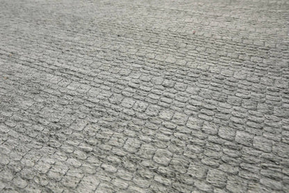 Multi Size Gray Hand Woven 100% Wool Flatweave Modern & Contemporary Oriental Area Rug