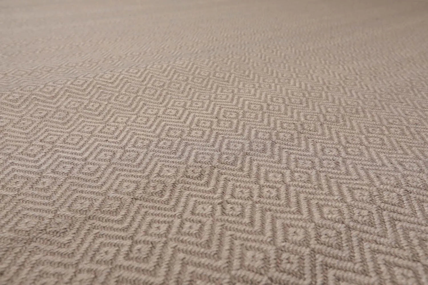 Multi Size Taupe Hand Woven Flatweave 100% Wool Traditional Oriental Area Rug