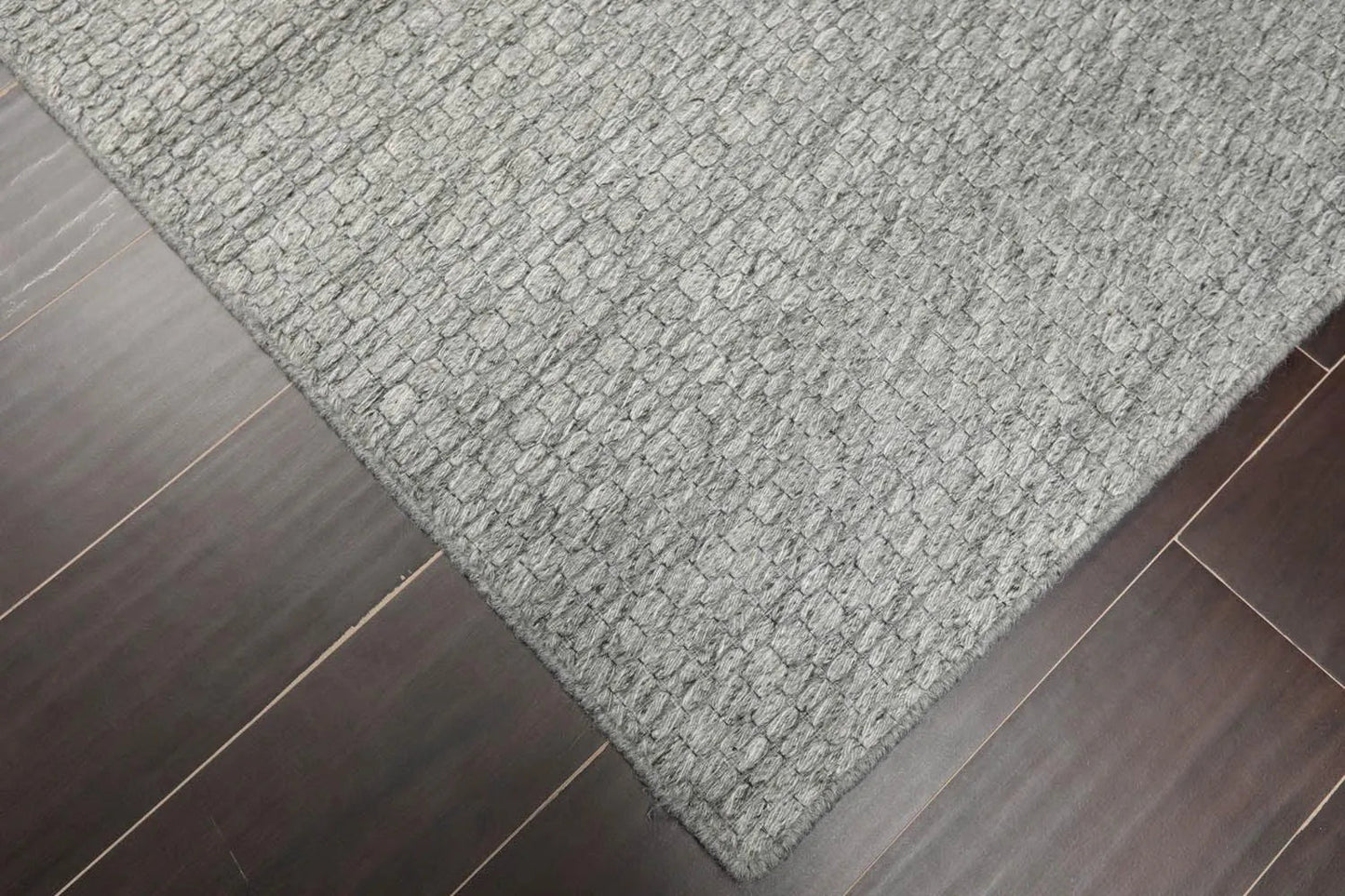 Multi Size Silver Gray Hand Woven Flatweave 100% Wool Traditional Oriental Area Rug