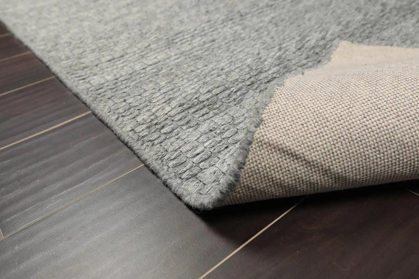 Multi Size Silver Gray Hand Woven Flatweave 100% Wool Traditional Oriental Area Rug