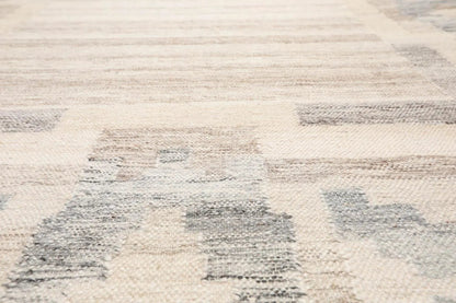 5' x 8' Hand Woven Wool Southwestern Flatweave Kilim Oriental Area Rug Beige