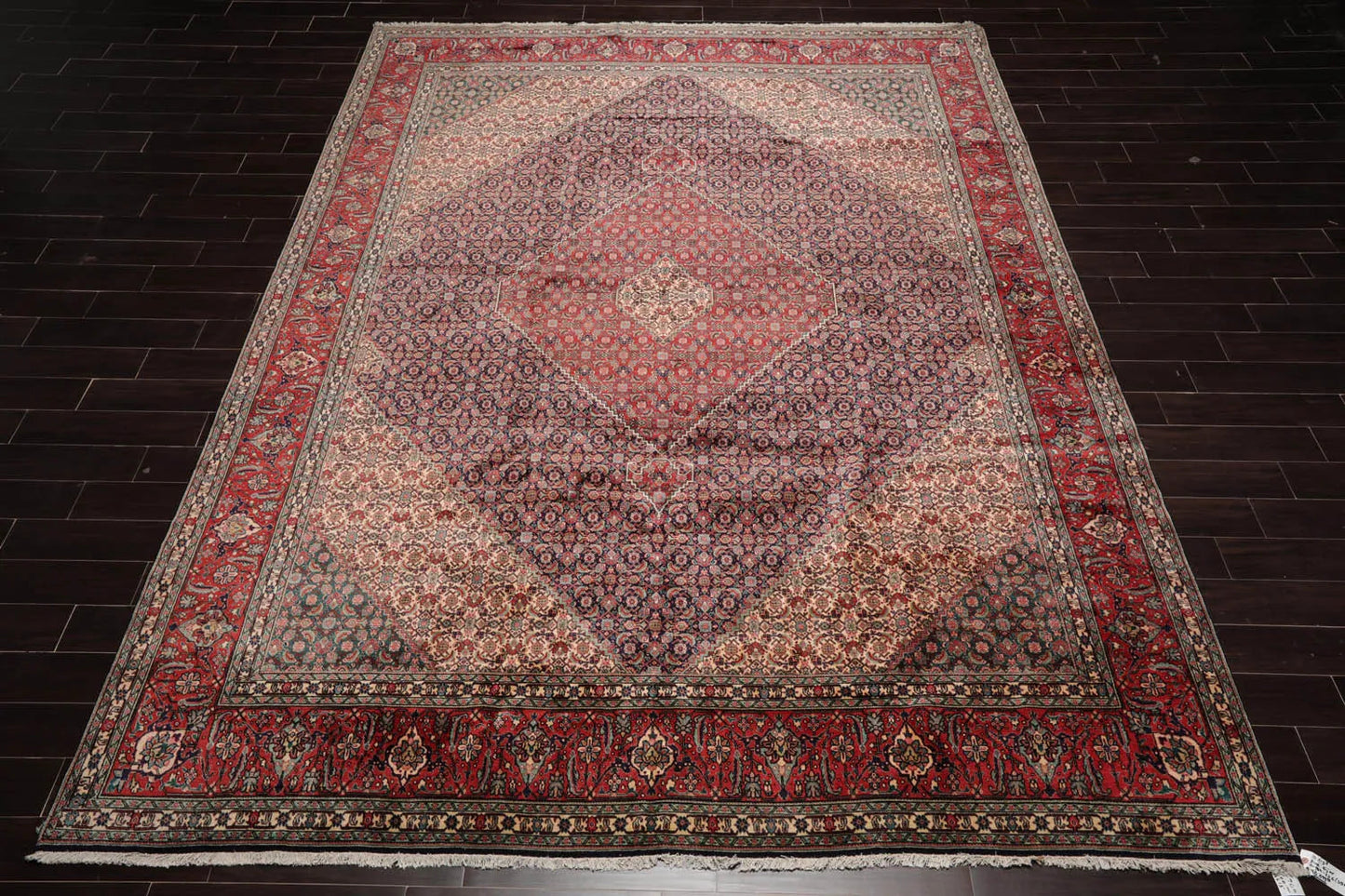 10x14 Midnight Blue Hand Knotted 100% Wool Bidjar Traditional 300 KPSI Oriental Area Rug