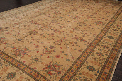 12' x18'3'' Palace Tan Hand Knotted 100% Wool Traditional Oriental Area Rug