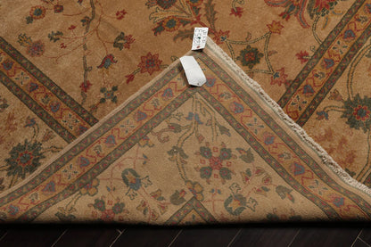 12' x18'3'' Palace Tan Hand Knotted 100% Wool Traditional Oriental Area Rug