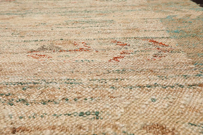 5’2” x 8’2” Hand Woven Natural Fiber Jute Modern Flatweave Kilim Area Rug
