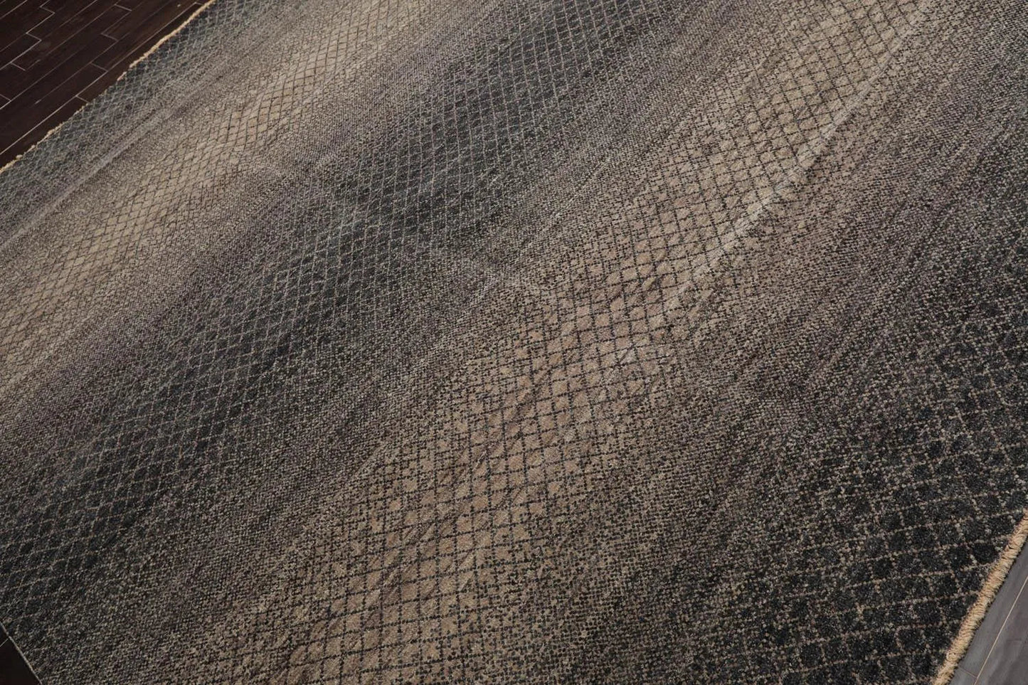 8' x 10' Hand Knotted 100% Wool Modern Oriental Area Rug Gray, Beige