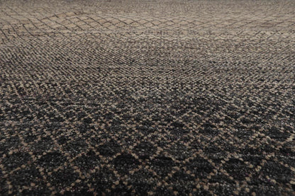 8' x 10' Hand Knotted 100% Wool Modern Oriental Area Rug Gray, Beige