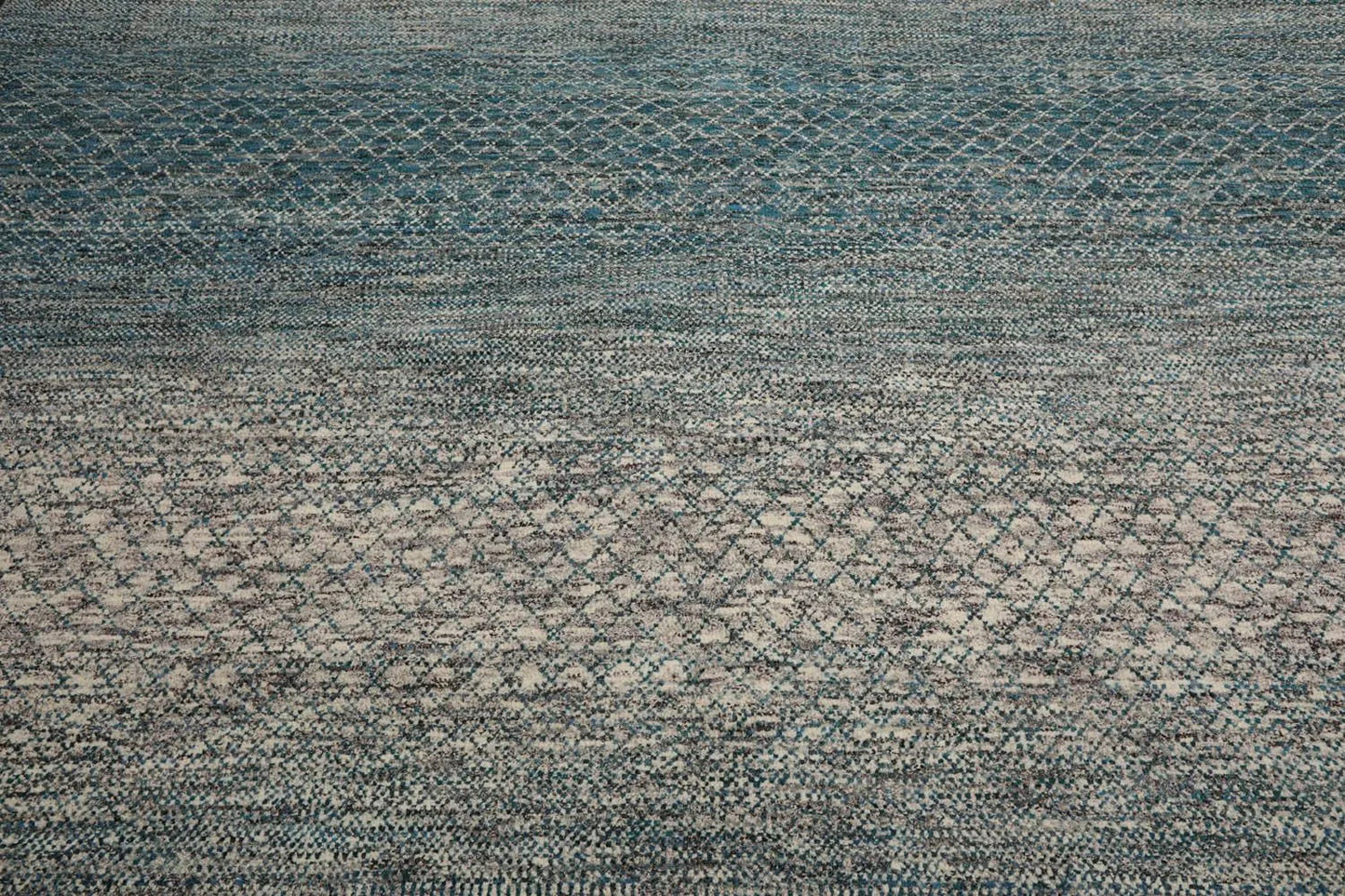 8x10 Hand Knotted 100% Wool Modern & Contemporary Oriental Area Rug Cream, Aqua Color