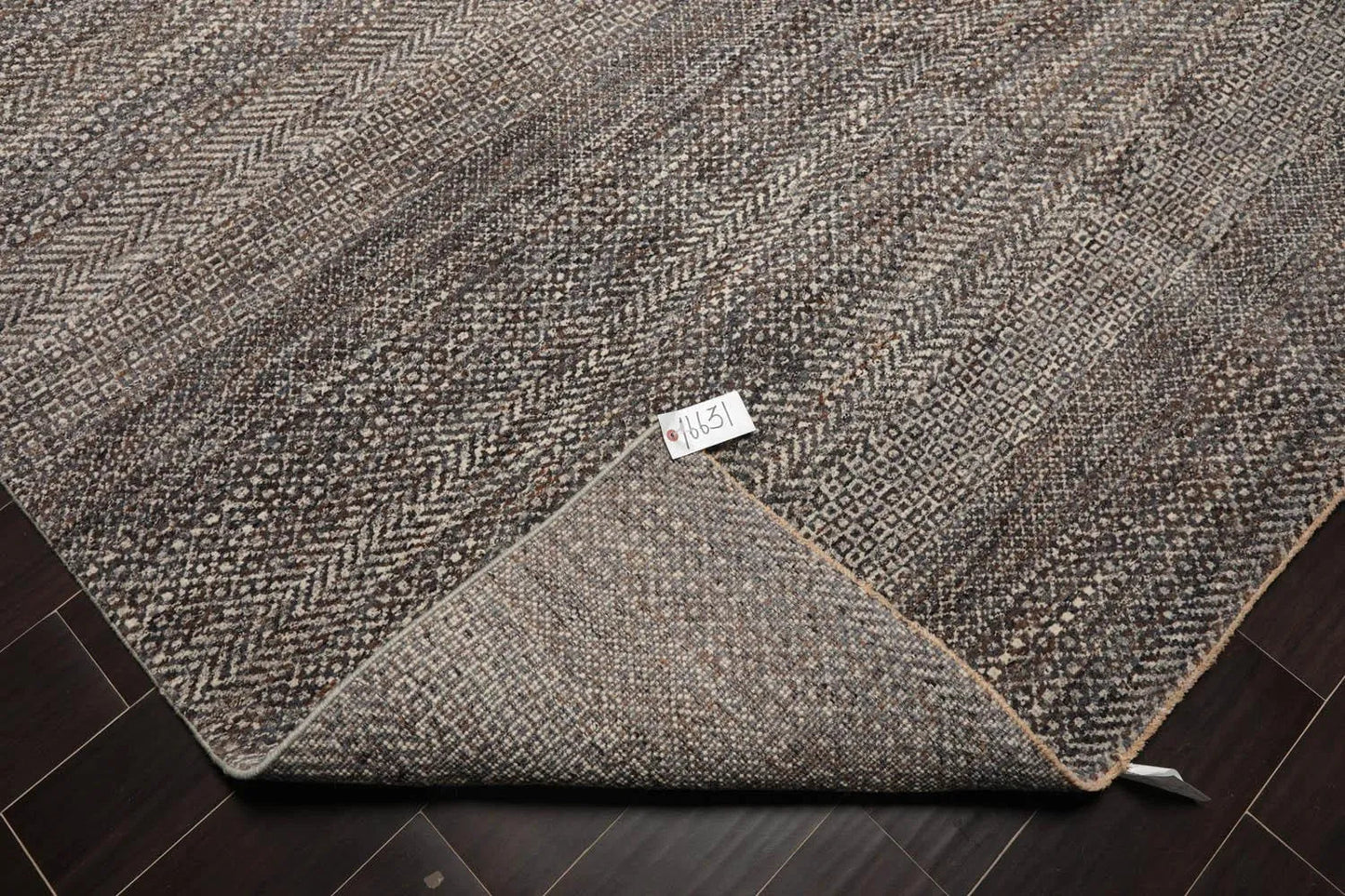 8' x 10' Hand Knotted 100% Wool Modern Oriental Area Rug Ivory, Gray, Brown