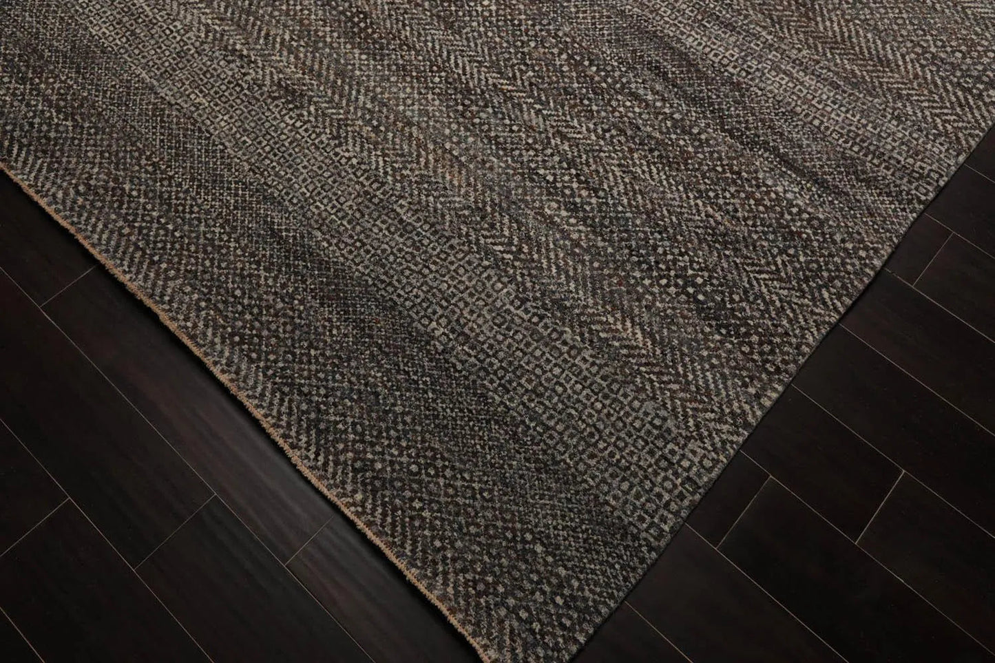 8' x 10' Hand Knotted 100% Wool Modern Oriental Area Rug Ivory, Gray, Brown