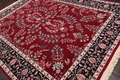 8'3'' x 10'4'' Hand Knotted Wool PakPersian 16/18 Saroukk 300 KPSI Area Rug Wine