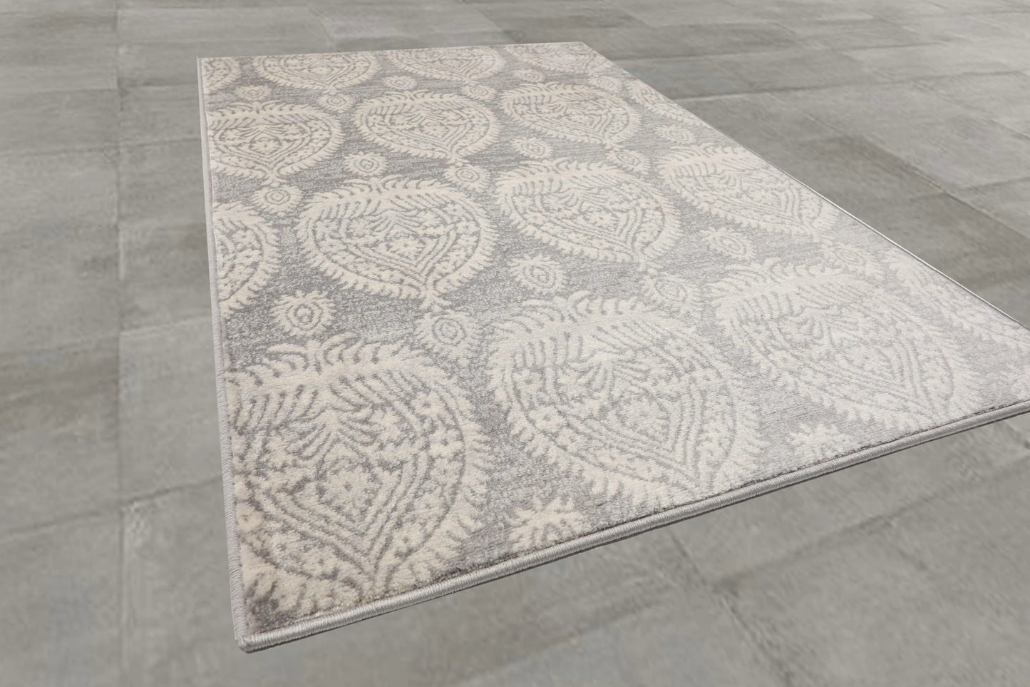 Multi Size Beige, Gray Machine Made Polypropylene Turkish Gabi Traditional Oriental Area Rug