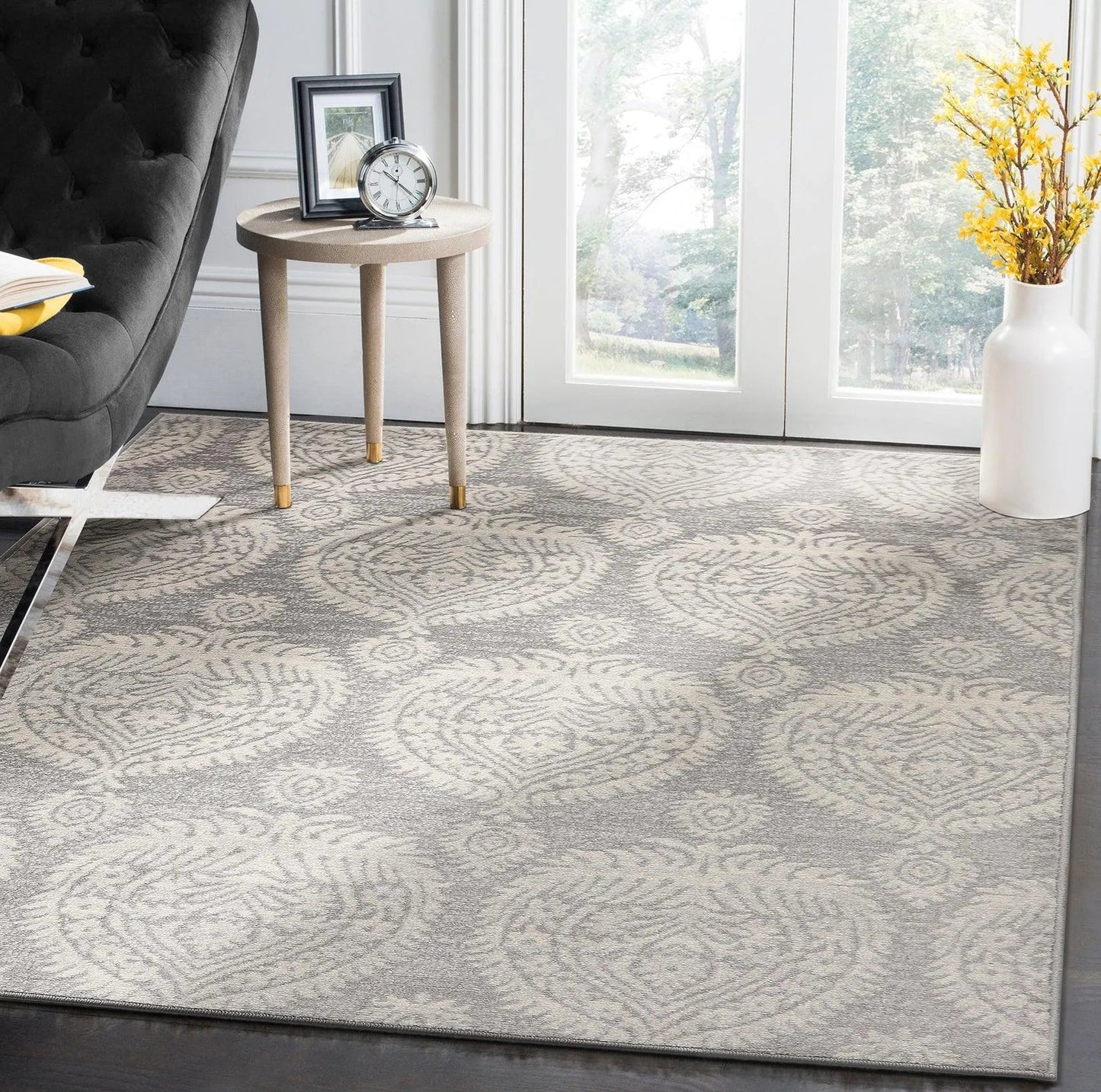 Multi Size Beige, Gray Machine Made Polypropylene Turkish Gabi Traditional Oriental Area Rug
