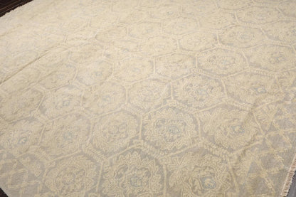 10'3'' x 14' Hand Knotted 100% Wool Turkish Oushak Transitional Area Rug Gray