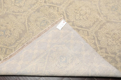 10'3'' x 14' Hand Knotted 100% Wool Turkish Oushak Transitional Area Rug Gray