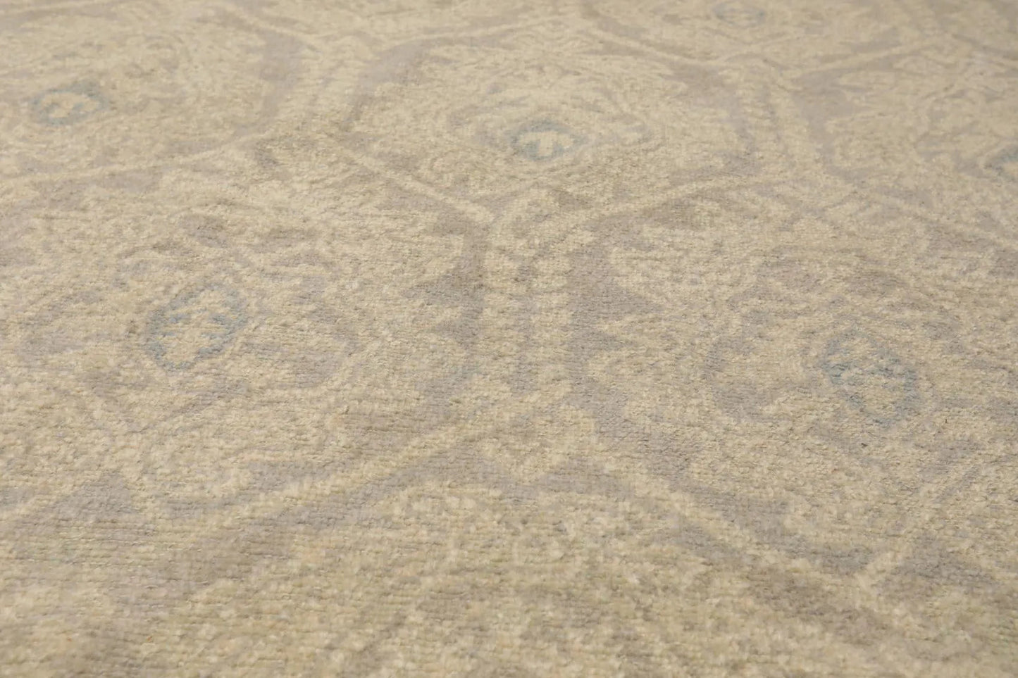 10'3'' x 14' Hand Knotted 100% Wool Turkish Oushak Transitional Area Rug Gray