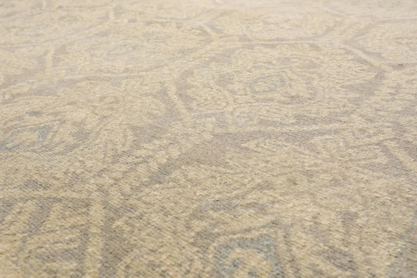 10'3'' x 14' Hand Knotted 100% Wool Turkish Oushak Transitional Area Rug Gray