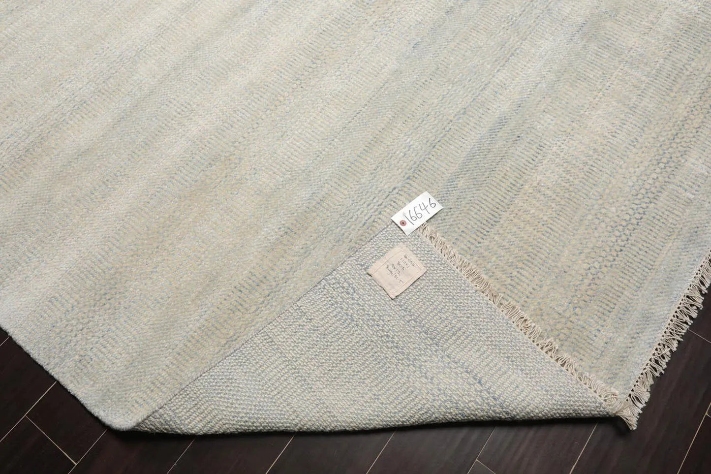 Multi Sizes Beige Hand Knotted Wool and Silk Modern Oriental Area Rug