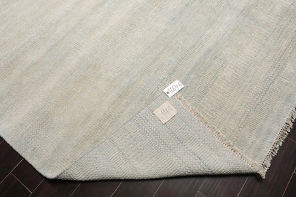 Multi Sizes Beige Hand Knotted Wool and Silk Modern Oriental Area Rug