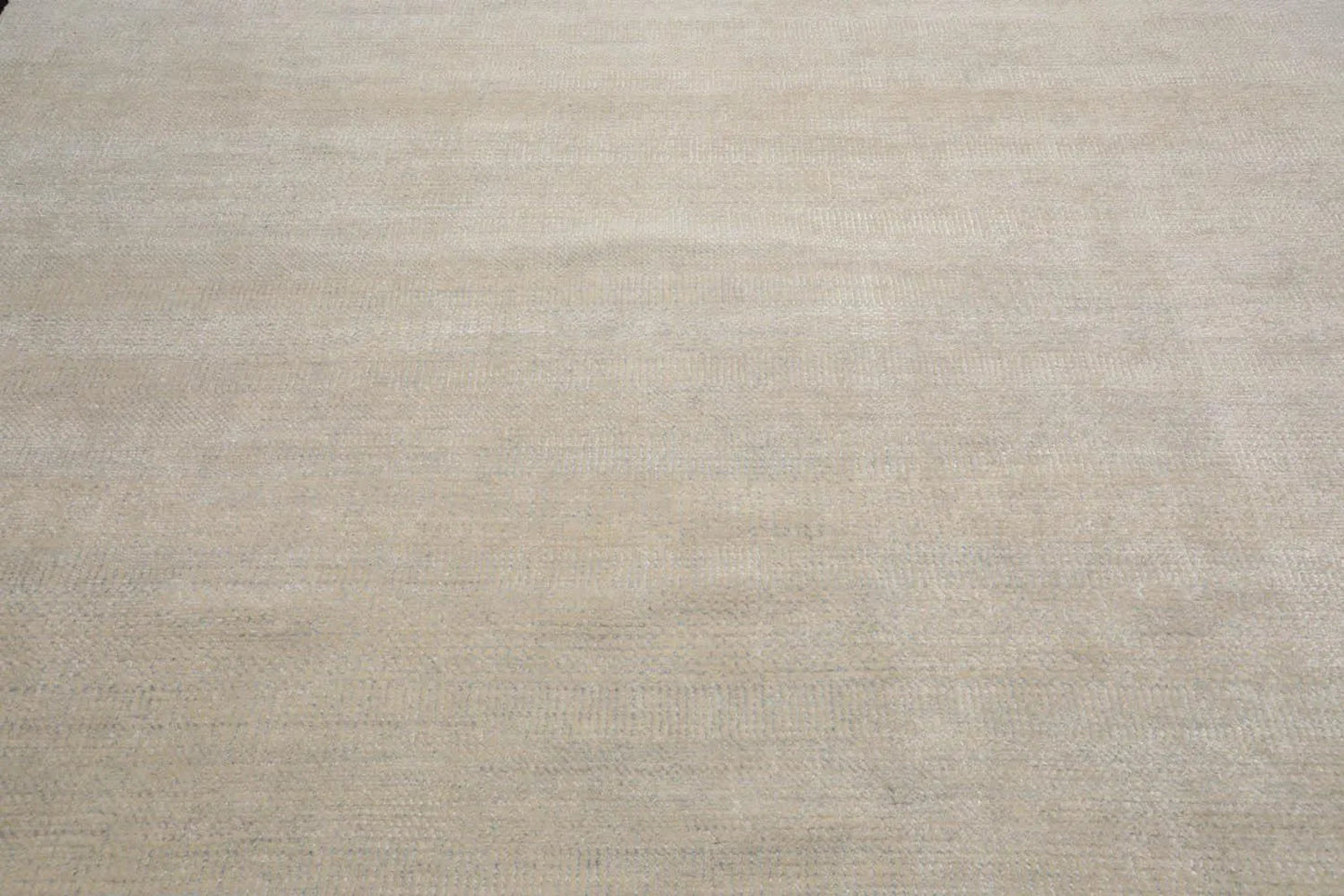 Multi Sizes Beige Hand Knotted Wool and Silk Modern Oriental Area Rug