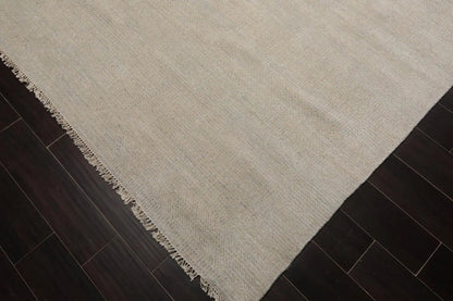 Multi Sizes Beige Hand Knotted Wool and Silk Modern Oriental Area Rug