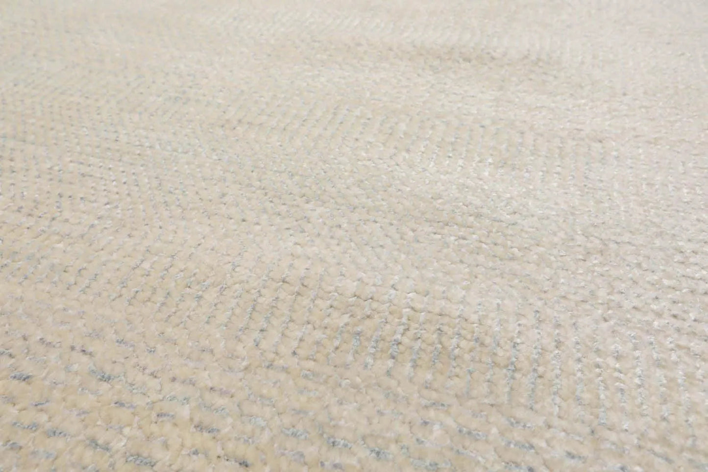 Multi Sizes Beige Hand Knotted Wool and Silk Modern Oriental Area Rug