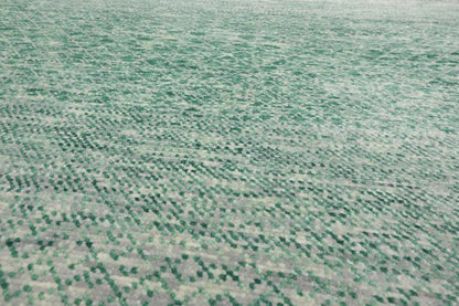 9’ x 12’ Hand Knotted 100% Wool Modern Oriental Area Rug Green, Beige, Gray