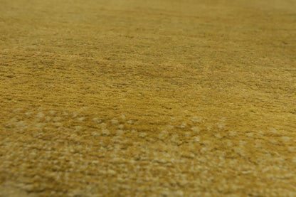 3'1''x12'1'' Runner Olive, Green Hand Knotted Tibetan 100% Wool ombre Modern & Contemporary Oriental Area Rug