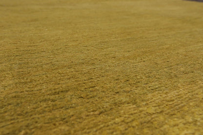 3'1''x12'1'' Runner Olive, Green Hand Knotted Tibetan 100% Wool ombre Modern & Contemporary Oriental Area Rug