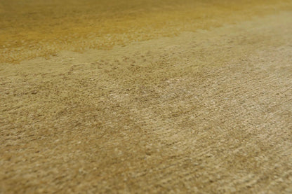 3'1''x12'1'' Runner Olive, Green Hand Knotted Tibetan 100% Wool ombre Modern & Contemporary Oriental Area Rug