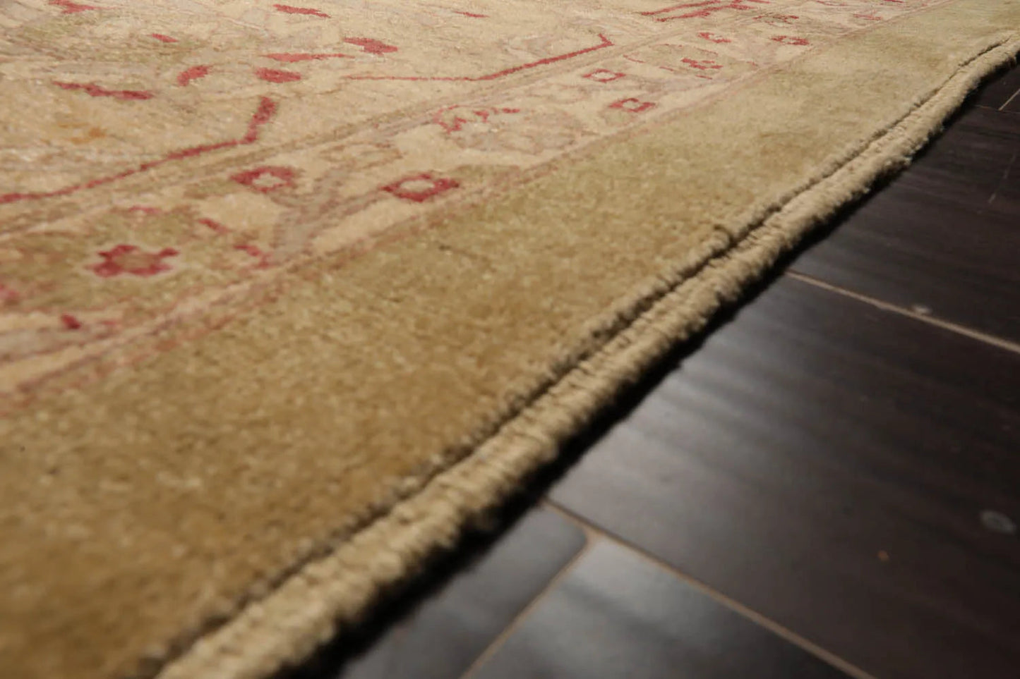 12'6''x17'11'' Palace Pistacchio, BeigeHand Knotted 100% Wool Chobi Peshawar Traditional Oriental Area Rug