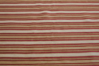 9'2" x 11'8" Contemporary Stripes Designer Cotton Flatweave Area Rug Beige