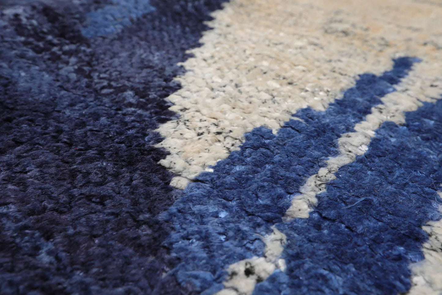 10x14 Beige, Ivory Hand Knotted Tibetan Bamboo Silk Tibetan Modern & Contemporary Oriental Area Rug