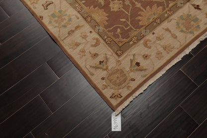 5’10”x8’10" Hand Knotted Wool High Low Pile Sculpted Area Rug
