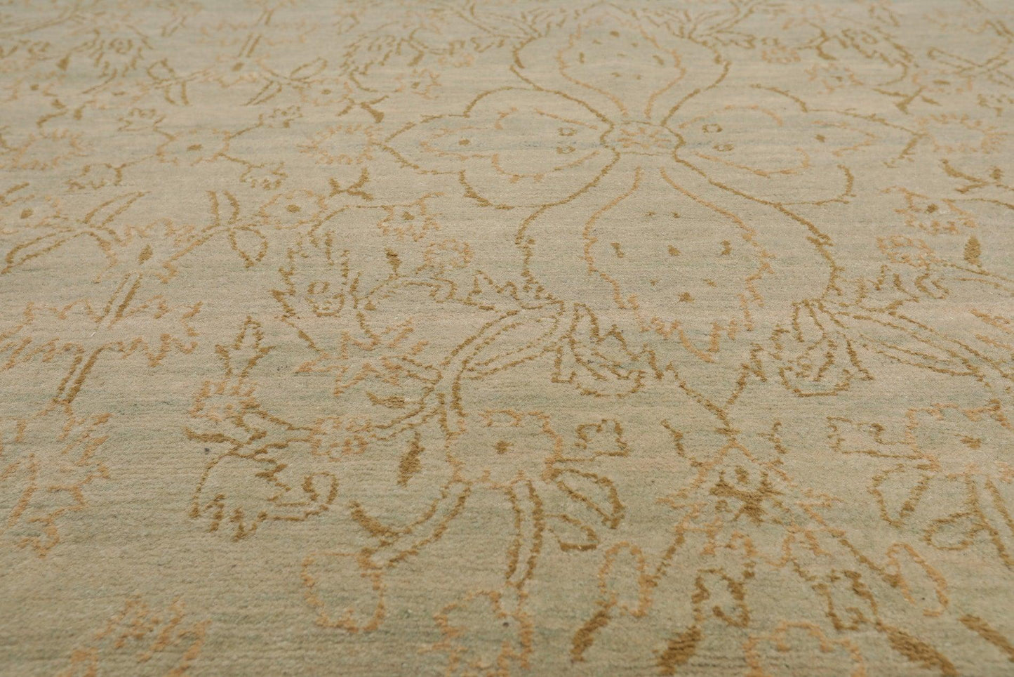 8' x 10'3" Hand Knotted Auth Wool & Silk Tibetan Oriental Area Rug Mint