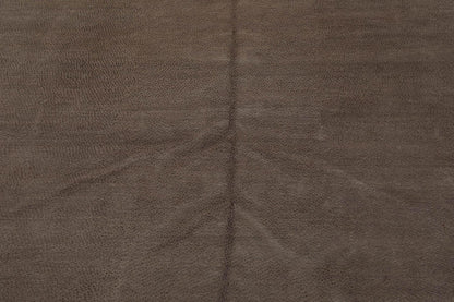 Lapchi 6’ x 8'10" Hand Knotted Modern Pindrop Wool & Silk Tibetan Area Rug Taupe