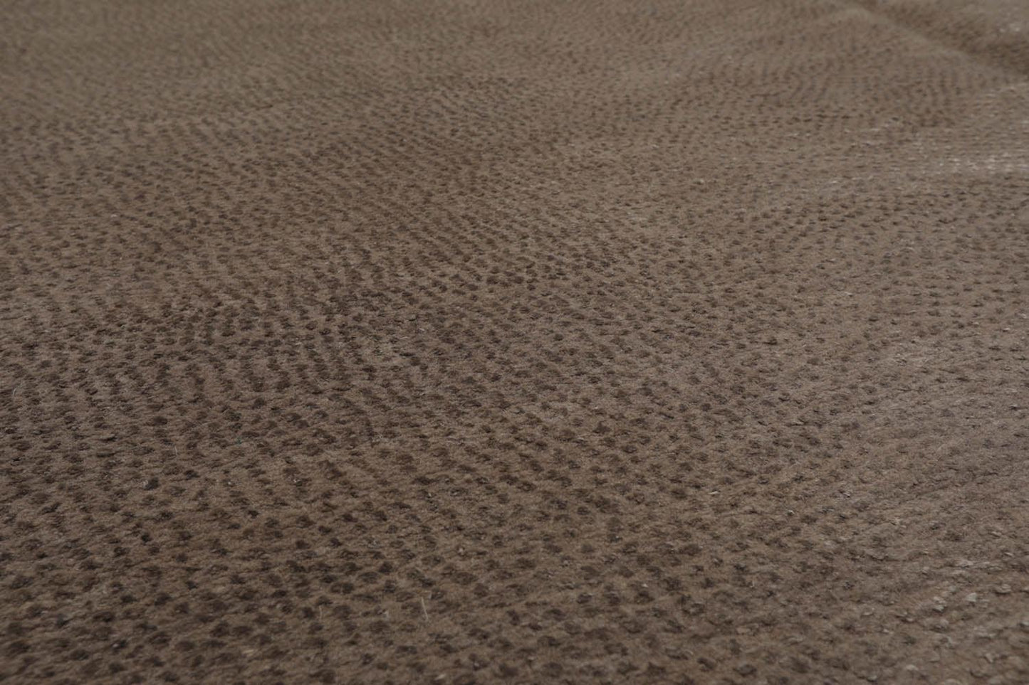 Lapchi 6’ x 8'10" Hand Knotted Modern Pindrop Wool & Silk Tibetan Area Rug Taupe