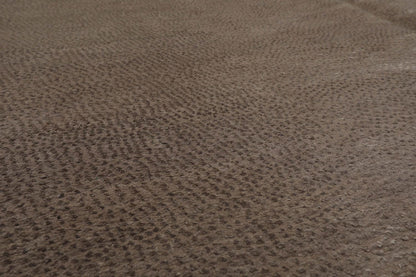 Lapchi 6’ x 8'10" Hand Knotted Modern Pindrop Wool & Silk Tibetan Area Rug Taupe